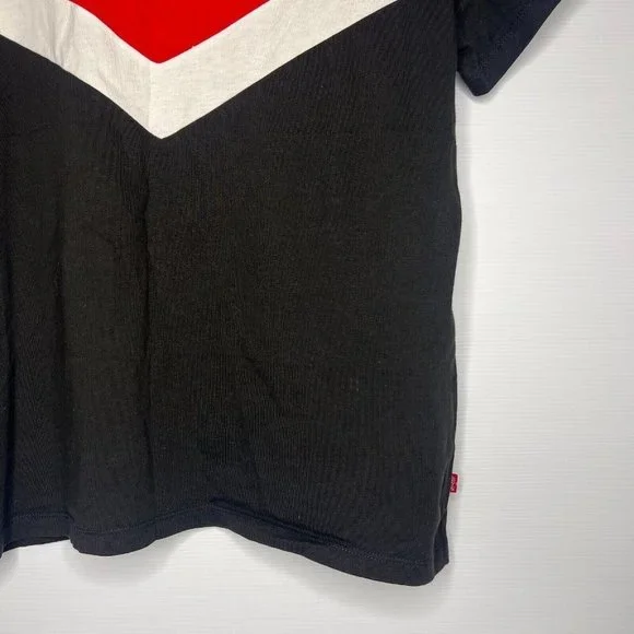 COPY - Levi's T-Shirt Mens Size Medium M V Style Logo Embroidered Short Sleeve … - Picture 3 of 6